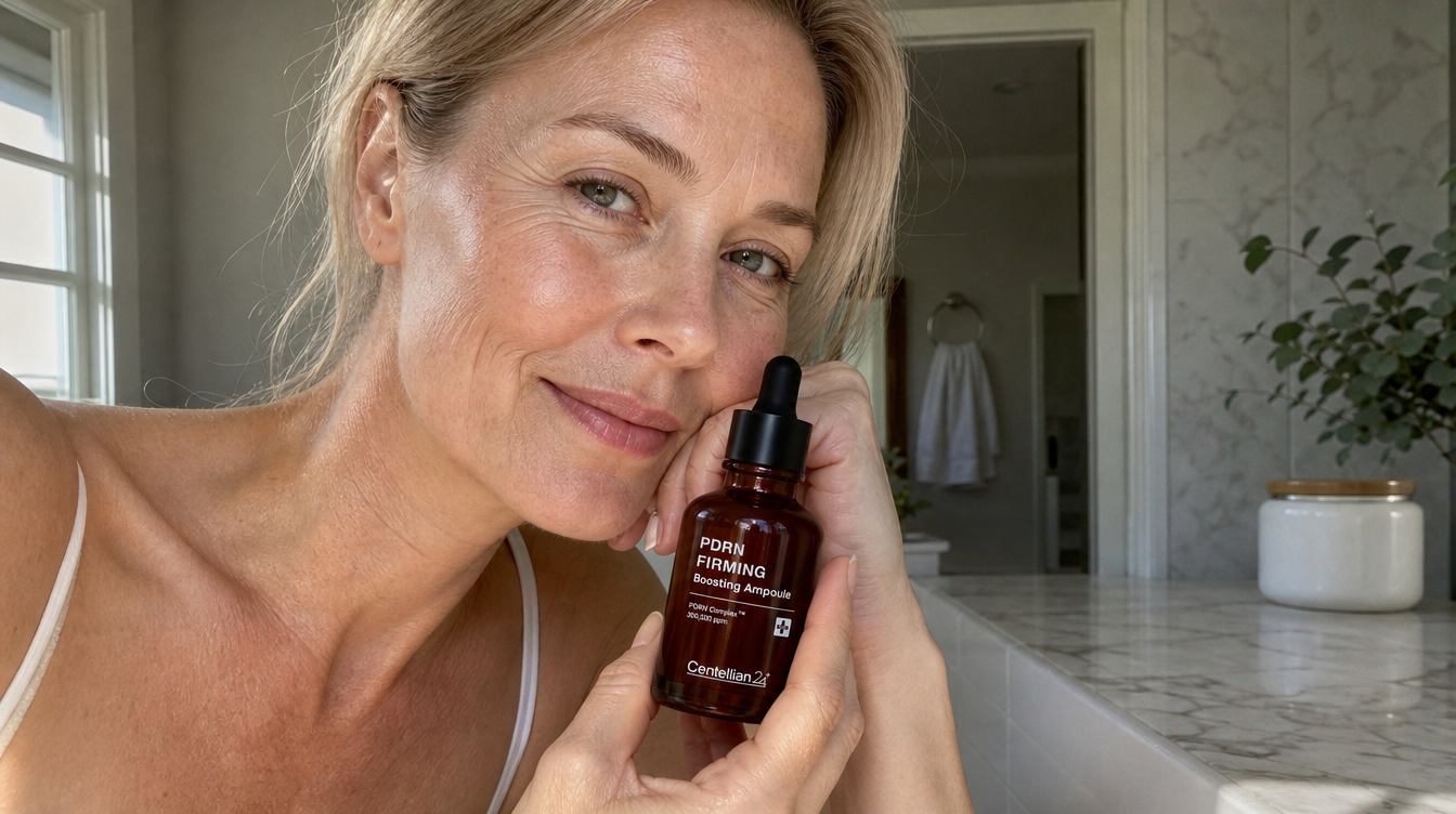Woman holding Centellian24 PDRN Firming Ampoule